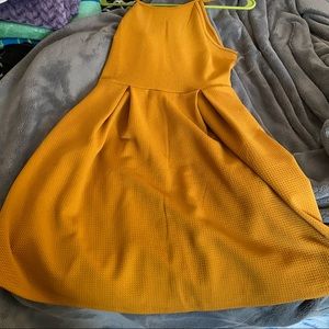 mustard yellow dress